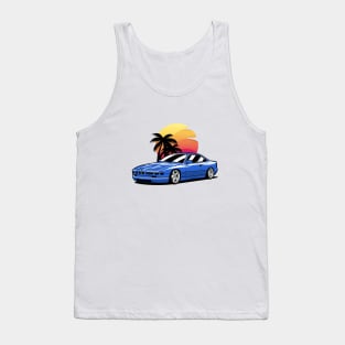 Blue E31 850 Palms Sunset Tank Top